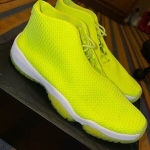 Air Jordan Future Sneakers - Volt and White